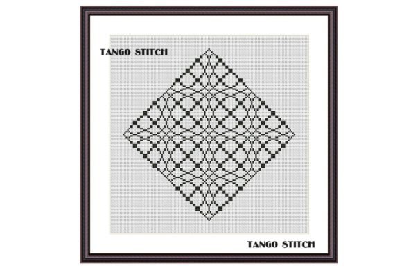Black Illusion Cross Stitch Ornament Art