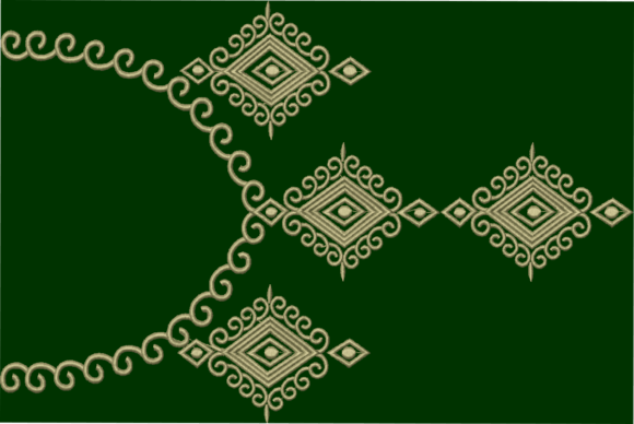 Diamond Game Embroidery Design