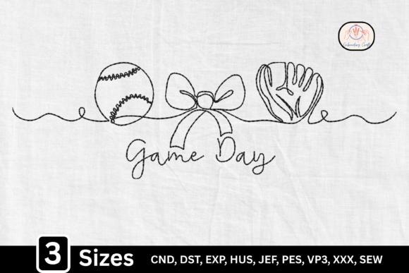 Game Day Baseball Bow