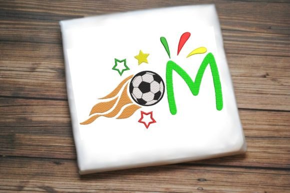 M Letter Soccer Ball Alphabet